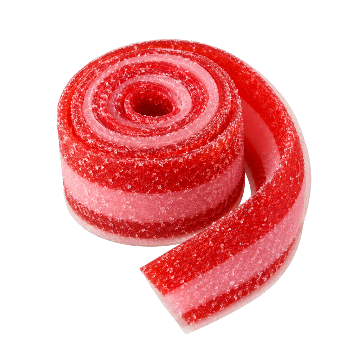 Strawberry Haze sugar-coated gummy tape roll